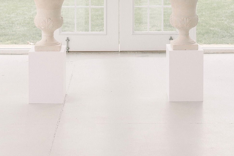 White Urn Pedestals